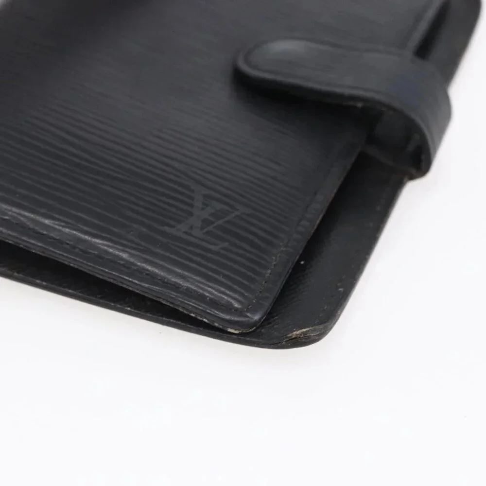 LOUIS VUITTON Epi Agenda PM Day Planner Cover Black